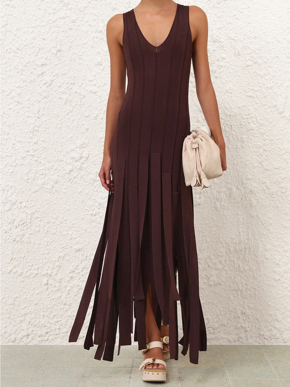Zimmermann Luna Fringe midi-dress